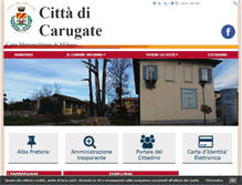 Tablet Screenshot of comune.carugate.mi.it